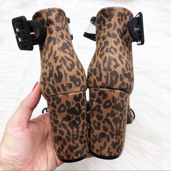 New Abound Adelyn Leopard Block Heel Sandals - Picture 3 of 10